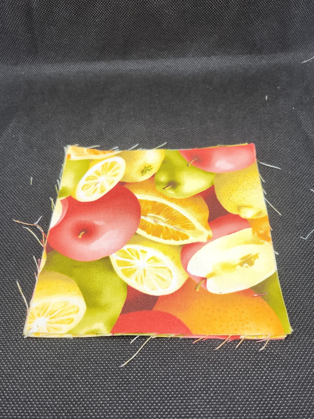 Fruit Print 4.75 Inch 4 Pcs Fabric Squares Precut